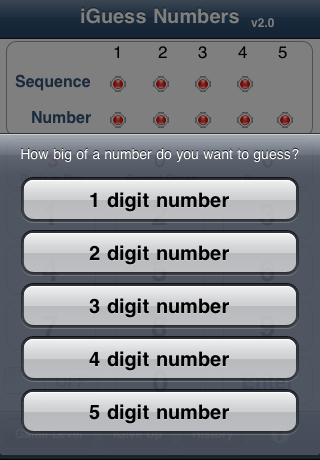 Screenshot iGuess Numbers Screenshot iGuess Numbers